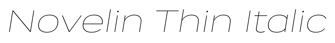 Novelin Thin Italic